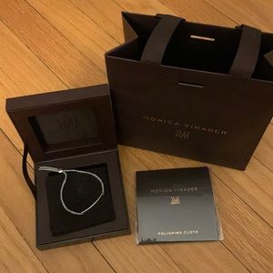 Monica Vinader friendship bracelet silver.